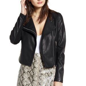 BLANKNYC Denim Record Breaker Collarless Jacket Size Medium